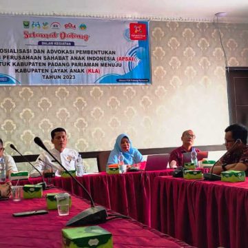 Pemerintah Kabupaten Padang Pariaman Gandeng Dunia Usaha untuk Wujudkan Kabupaten Layak Anak