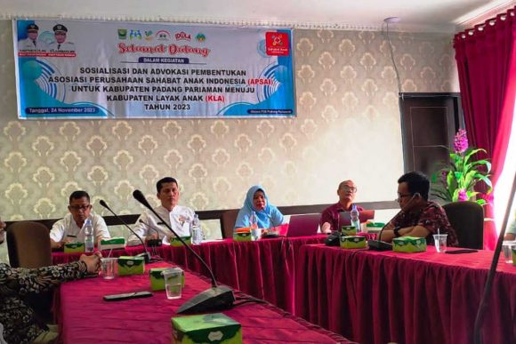 Pemerintah Kabupaten Padang Pariaman Gandeng Dunia Usaha untuk Wujudkan Kabupaten Layak Anak
