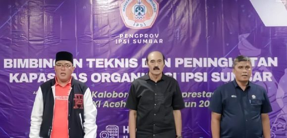 Ketua DPRD Sumatera Barat Buka Bimtek IPSI: Tingkatkan Kualitas dan Kuantitas Atlet Pencak Silat Ketua DPRD Sumatera Barat Buka Bimtek IPSI: Tingkatkan Kualitas dan Kuantitas Atlet Pencak Silat