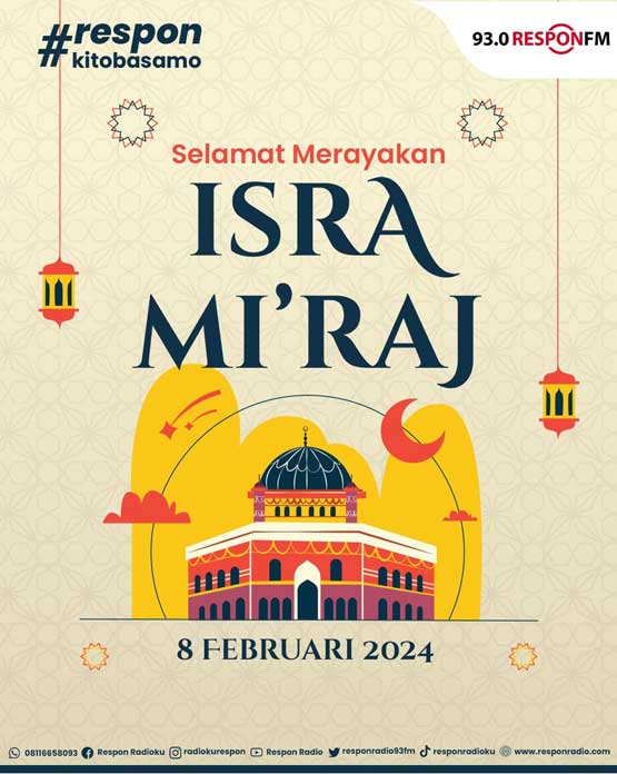 Selamat merayakan Isra Mi'raj, Sobat Respon!