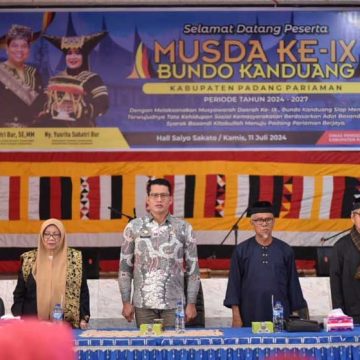 Pembukaan Musyawarah Daerah ke IX Bundokanduang Padang Pariaman oleh Sekda Rudy Repenaldi Rilis