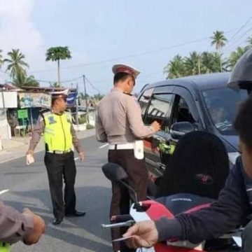Polres Agam Terapkan 36 Tilang dan 255 Teguran Selama Operasi Patuh Singgalang