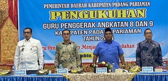 Suhatri Bur kukuhkan 44 Guru Penggerak Se Kabupaten Padang Pariaman