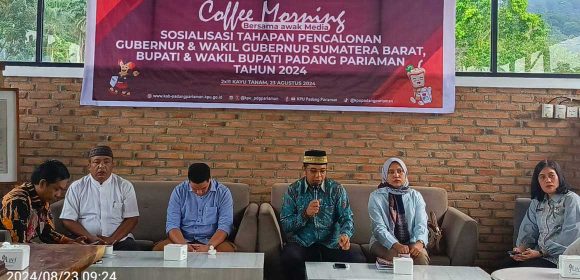 KPUD Padang Pariaman Coffee Morning Bersama Awak Media