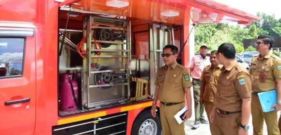 Bupati John Kenedy Azis Apresiasi Bantuan Mobil Dapur Umum dari BNPB