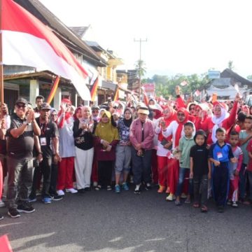 Gerak Jalan Jantung Sehat Nagari Sikucua Berlangsung Meriah
