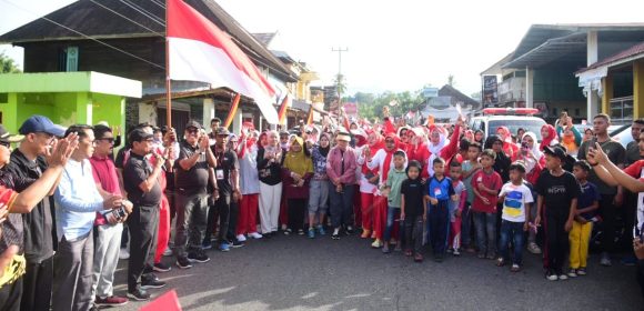Gerak Jalan Jantung Sehat Nagari Sikucua Berlangsung Meriah