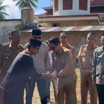 Pembangunan Kantor Wali Nagari Sandi Ulakan Dimulai, Bupati JKA Letakkan Batu Pertama.