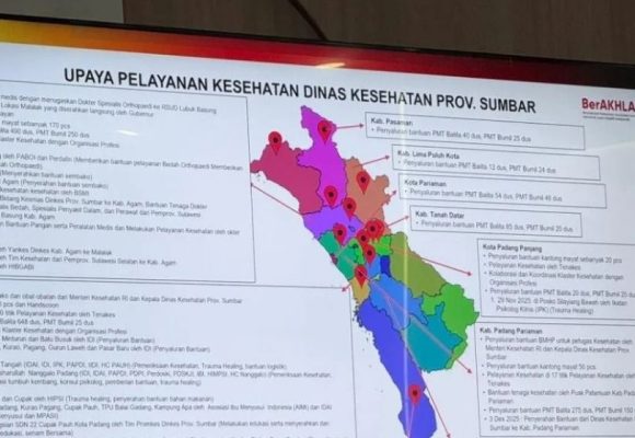 Sumbar Lakukan Penguatan Tenaga Kesehatan Ke Lokasi Terdampak Bencana