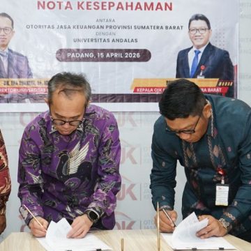 OJK dan Universitas Andalas Perkuat Sinergi Melalui Nota Kesepahaman Baru