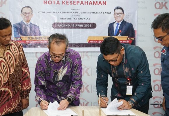 OJK dan Universitas Andalas Perkuat Sinergi Melalui Nota Kesepahaman Baru