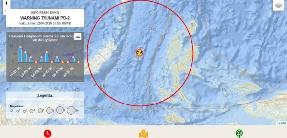 Gempa M 7,6 Guncang Perairan Bitung, Getaran Terasa Kuat di Manado