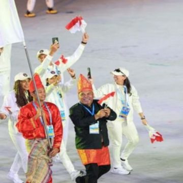 Busana Adat Melayu Riau dan Jambi Hiasi Pembukaan Asian Beach Games Sanya 2026