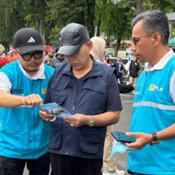 PLN UP3 Payakumbuh intensifkan sosialisasi promotambah daya melalui kegiatan Car Free Day di dua wilayah