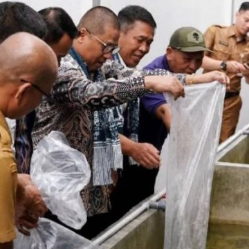 Kanwil Ditjenpas Sumbar dan Wako Padang Panjang tebar bibit lele di Rutan