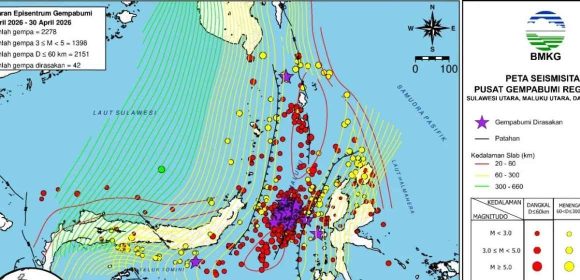 Gempa magnitudo 5,9 di Manado dipicu aktivitas Lempeng Laut Maluku