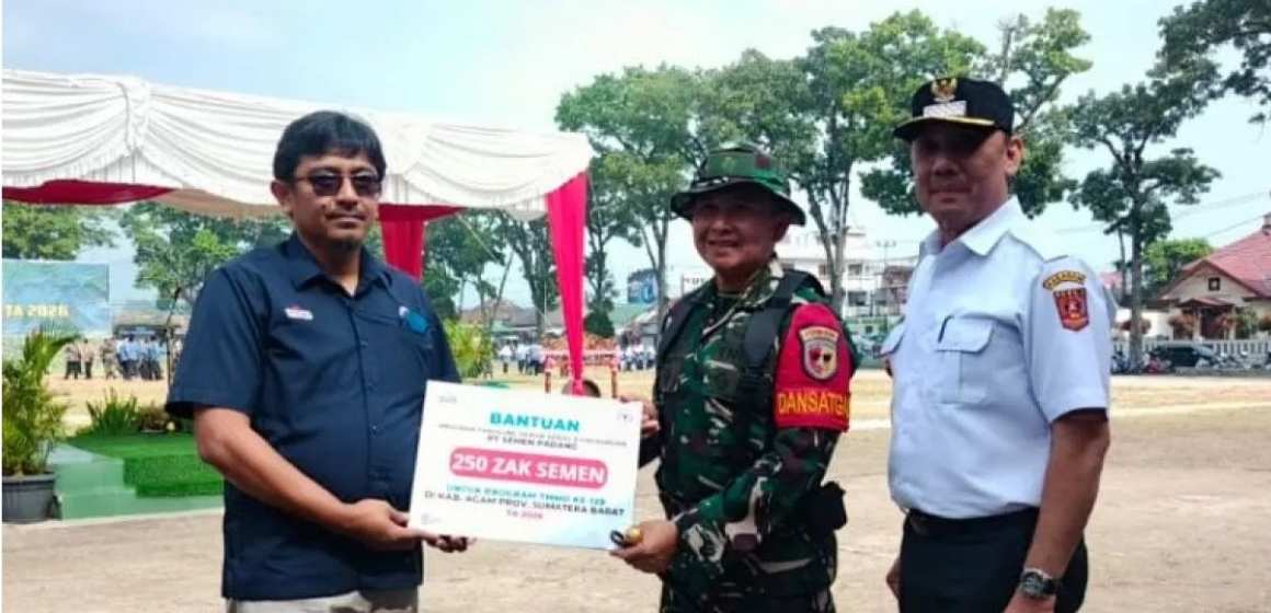 WEBSITE - 2026-07-17T124413.772 PT Semen Padang Salurkan 500 Zak Semen untuk Dukung TMMD ke-129 di Agam dan Lima Puluh Kota