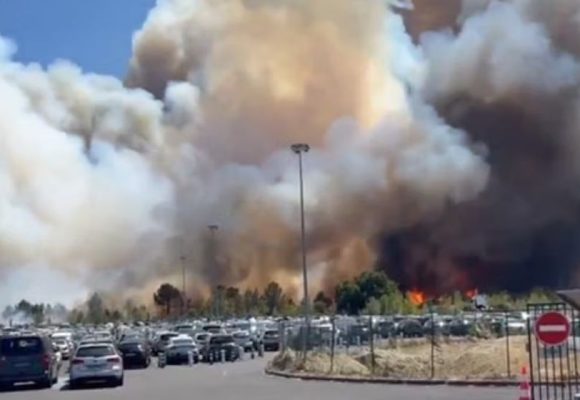 Kebakaran Hebat Hantam Bandara Bordeaux France, 2 Pemadam Gugur