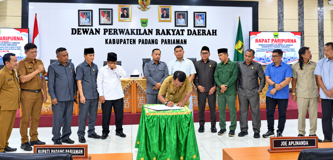 WEBSITE (2) DPRD dan Pemkab Sepakati Rancangan Perubahan APBD Padang Pariaman 2026, Pendapatan Daerah Naik Rp1,36 Triliun