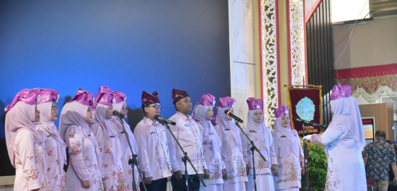 WEBSITE (29) Hari Pertama Jambore Kader PKK Sumbar, Kontingen Padang Pariaman Tampil All Out