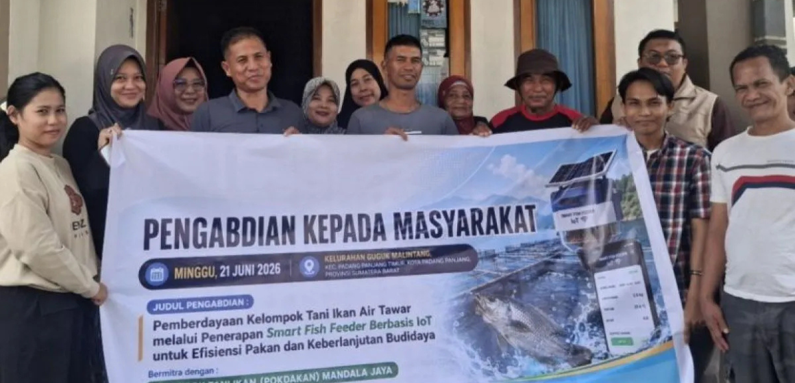WEBSITE (78) Unand Terapkan Smart Fish Feeder IoT untuk pulihkan budidaya ikan Pascabanjir di Padang Panjang