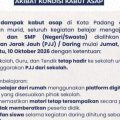 Pemkot Padang terapkan PJJ akibat kabut asap